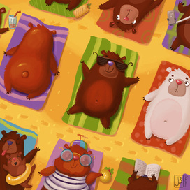 Пляжный паттерн "Найди местного"