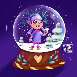 Новогодний волшебный шар