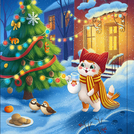 Иллюстрация для издательства "Фламинго"