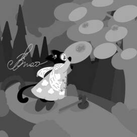 "Кошка и Рыбовое" Сказка, рассказанная в оттенках серого🖤