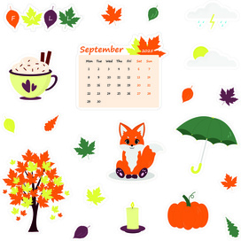 Осенние стикеры