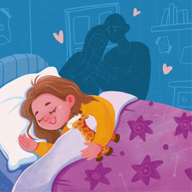 Иллюстрация к детской книге "Смелый голос маленькой Эмилии"