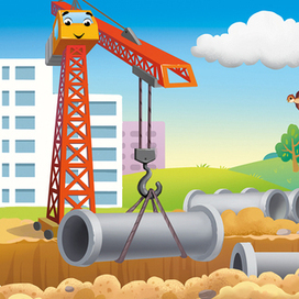 маленький экскаватор, который хотел быть полезным