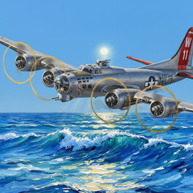 Boeing B-17 Flying Fortress\Боинг Б-17 Летающая крепость