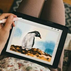 Пингвин Открытка Арт Диджитал