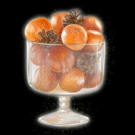 мандарины в вазе