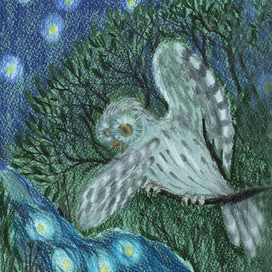 Иллюстрация к сказке о совушке