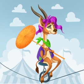 Цирковая газель