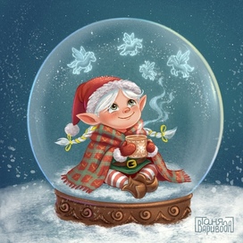 Эльфийка в шаре