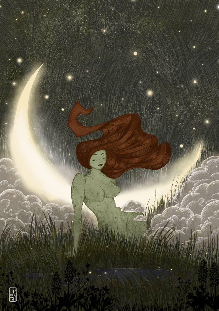 Русская сказка. Кикимора у болота