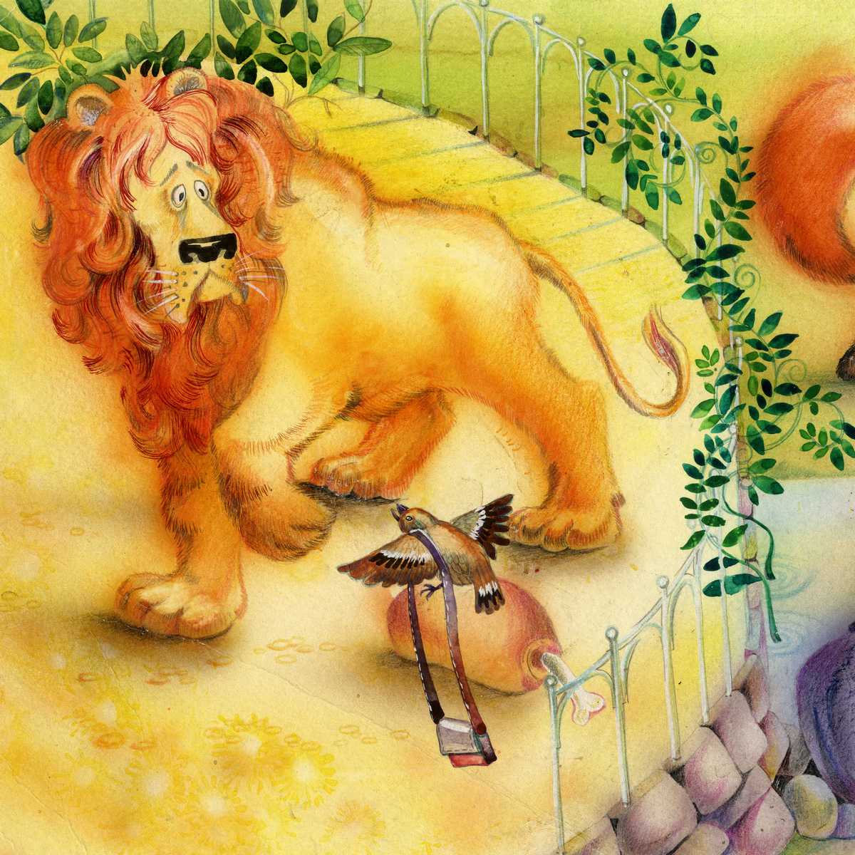 "Пообедал я сперва за решеткою у льва"