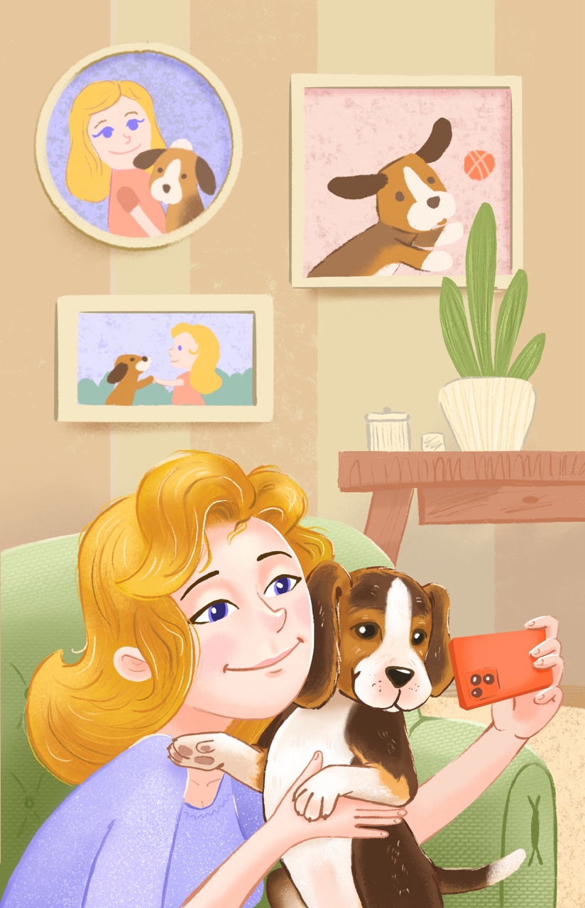 Иллюстрация к серии рассказов о собаках