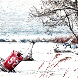 Бакены зимой