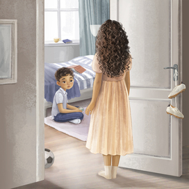 Иллюстрация к книге "No one sees me" W.Altikriti