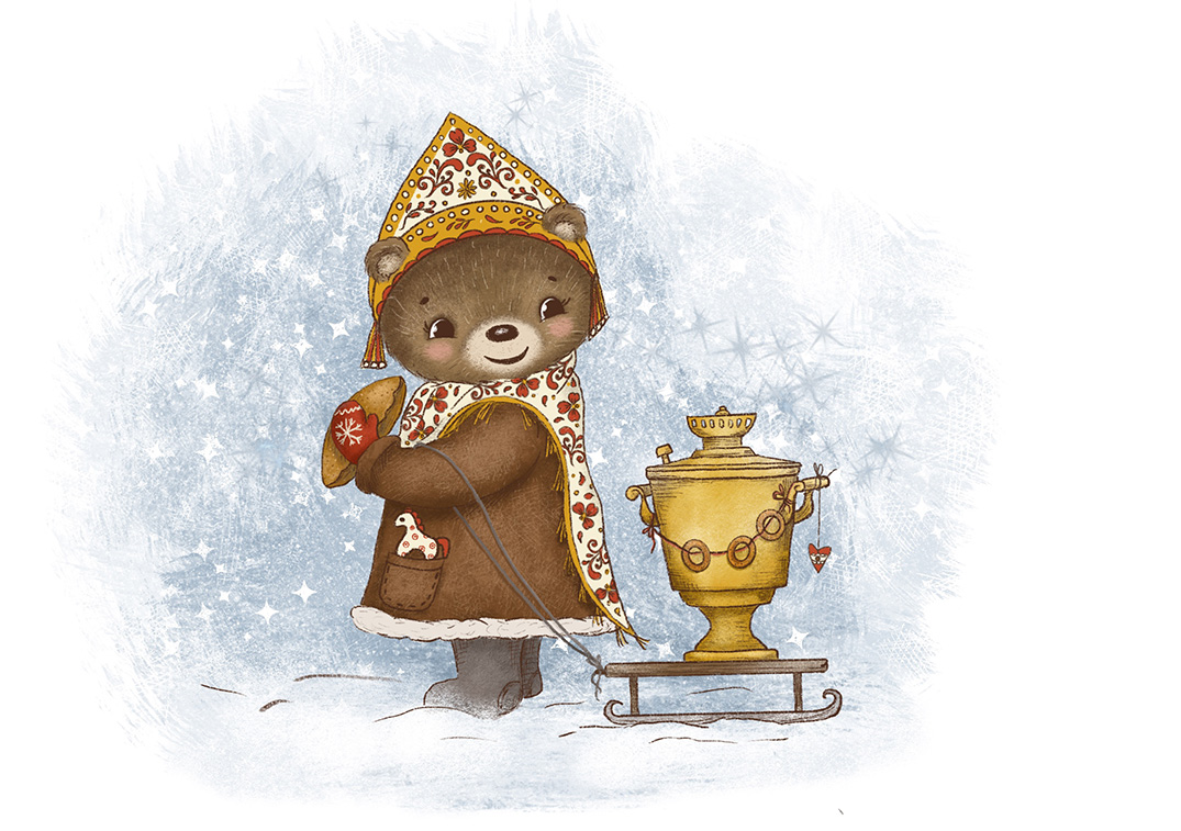 иллюстрация медвежонка