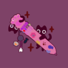 Котики и ручка