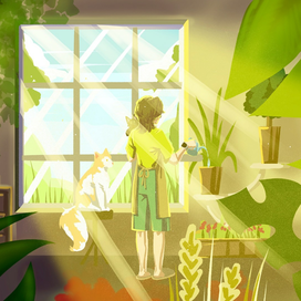 Оранжерея где-то в Италии