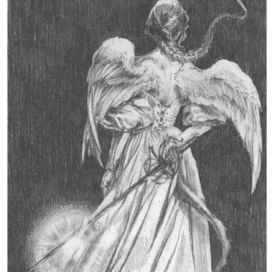 Ан в викторианском платье.