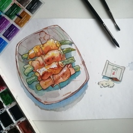 Рулетики с беконом и спаржей