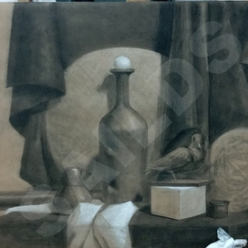 Натюрморт с птицей.