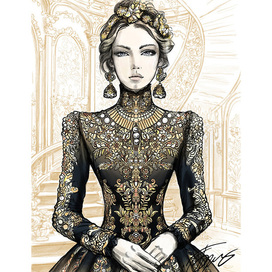 Fashion illustration. 