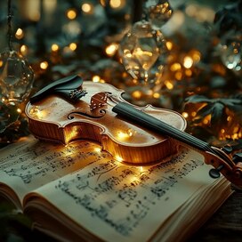 Скрипка на нотах