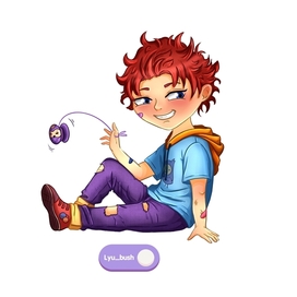 Открытка с озорным мальчуганом