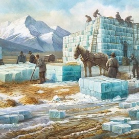 Заготовка льда в Массачусетсе