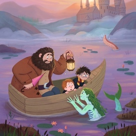 Встреча с тритоном. Гарри Поттер 