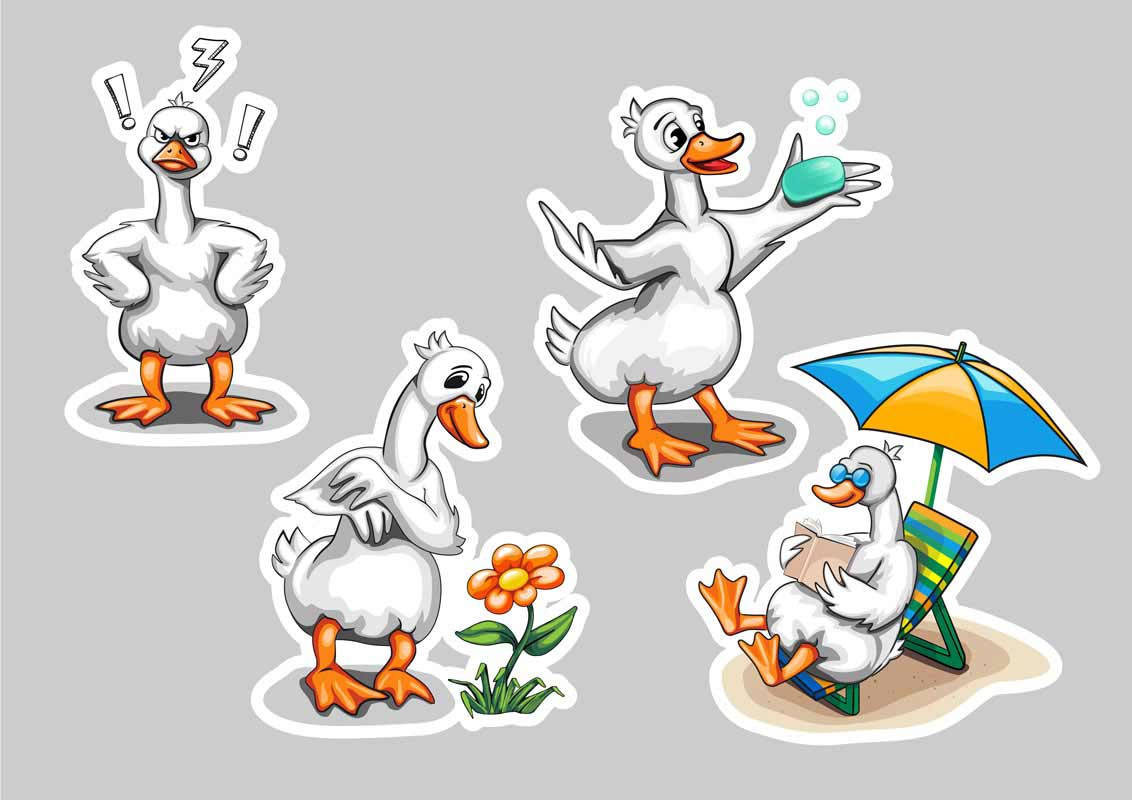 Гусь стикеры