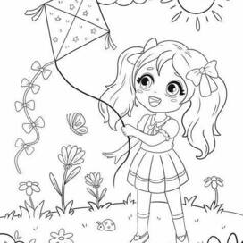 Детская раскраска для девочек