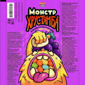 Упаковка маршмеллоу в глазури. Монстр хрустямба