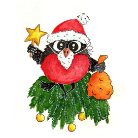 Новогодний снегирь