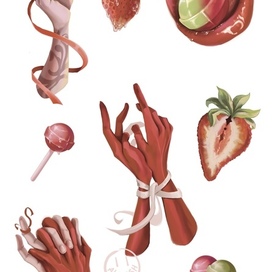 Иллюстрация для Стикерпака "Любовники" 