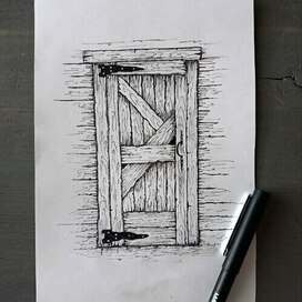 Деревянная дверь