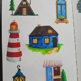 Зарисовки маркерами