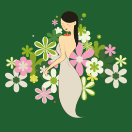 Девушка-цветочка