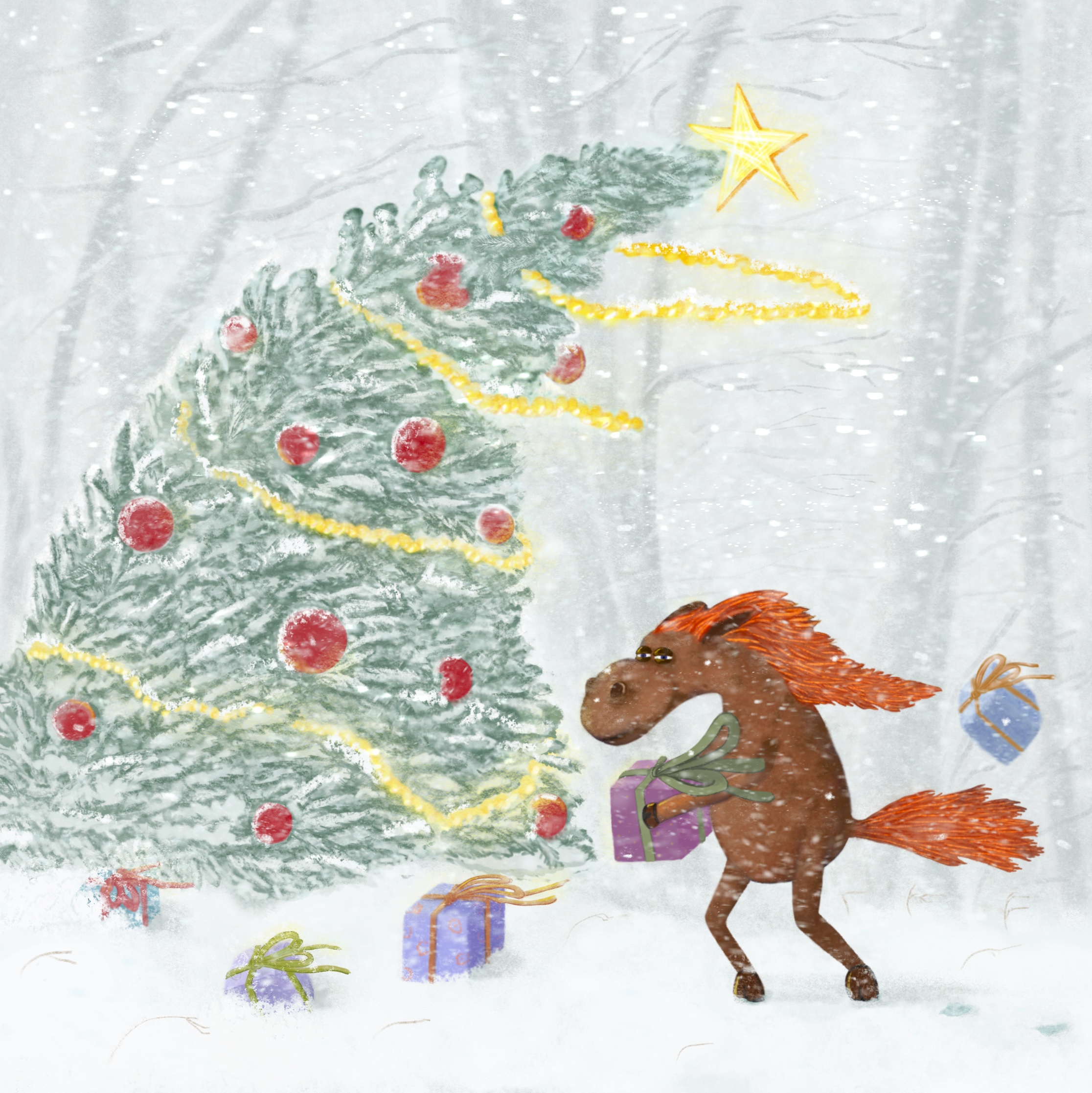 Терпеливость огненной лошади.