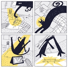 Комикс про жизнь художницы