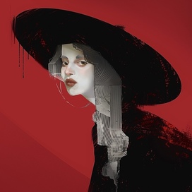 Портрет девушки в шляпе