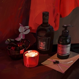 Натюрморт в технике цифровой живописи