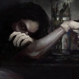 Иллюстрация в стиле хоррор