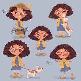 Девочка Ася и её верный друг Арчи