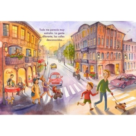 Разворот к детской книге о переезде 