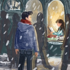 Иллюстрация для опенколле благотворительного фонда Фонарь