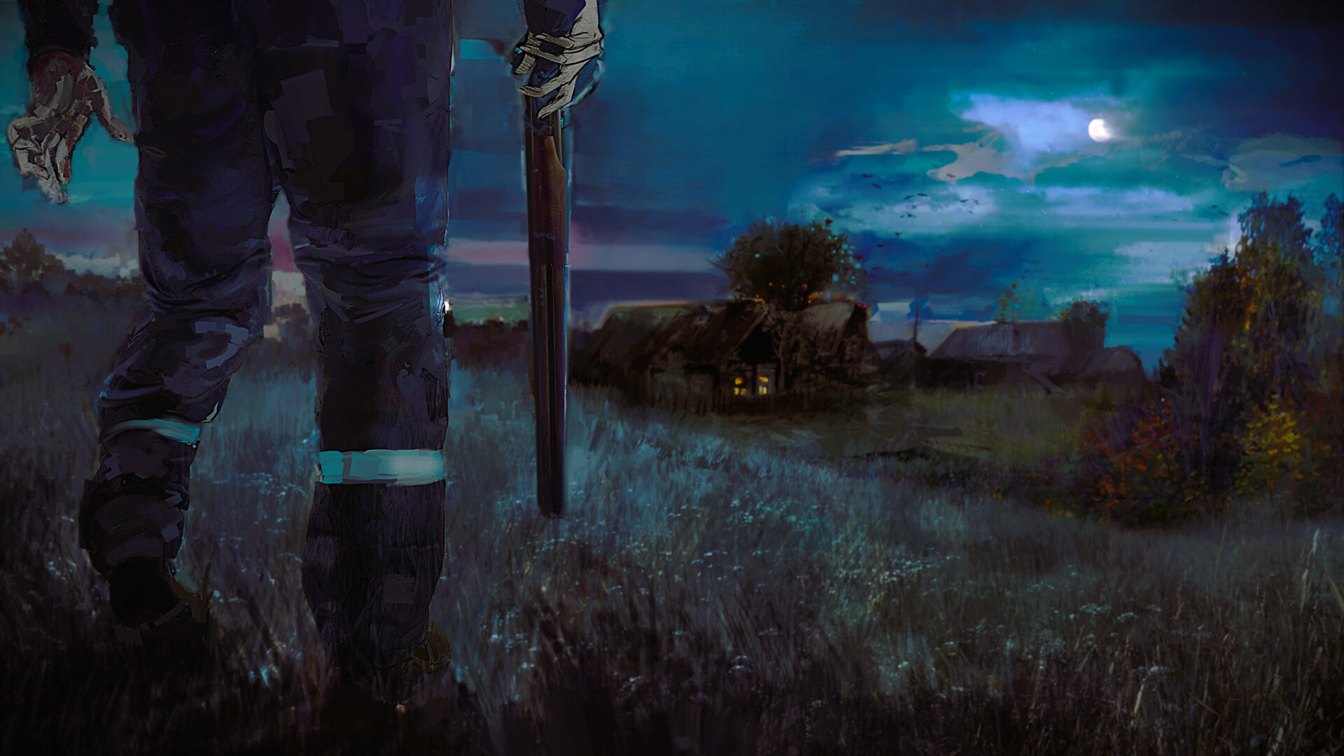 "Good night" | "Спокойной ночи"