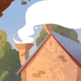 Книжная иллюстрация к произведению "Красная шапочка"