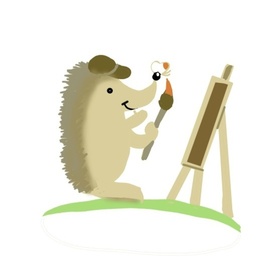 Ежик - художник