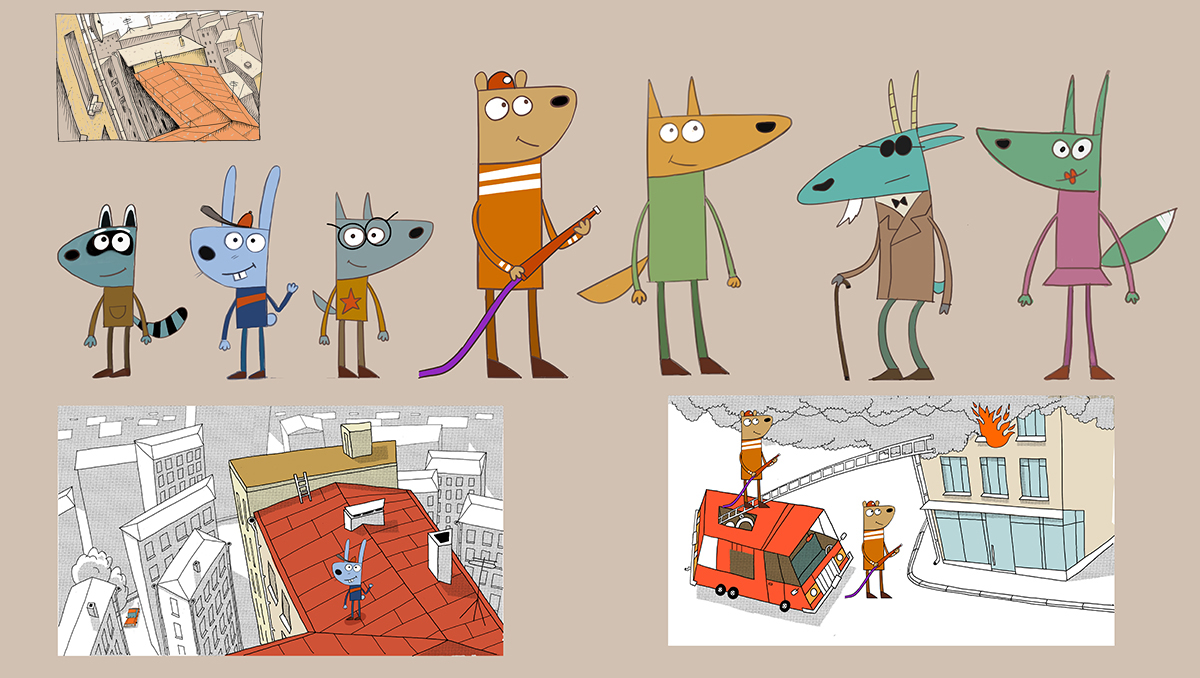 концепт 2д вставки для аним сериала"Спасатели"