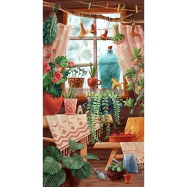 Деревенское окно